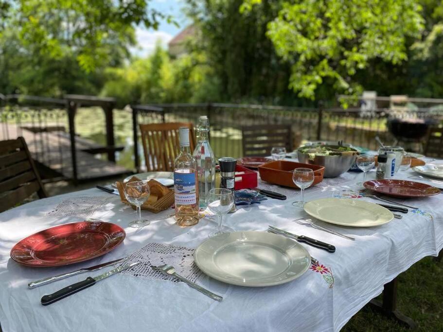 فيلا Magnifique Moulin Proche Chablis, Jacuzzi Et Riviere Annay-sur-Serein المظهر الخارجي الصورة